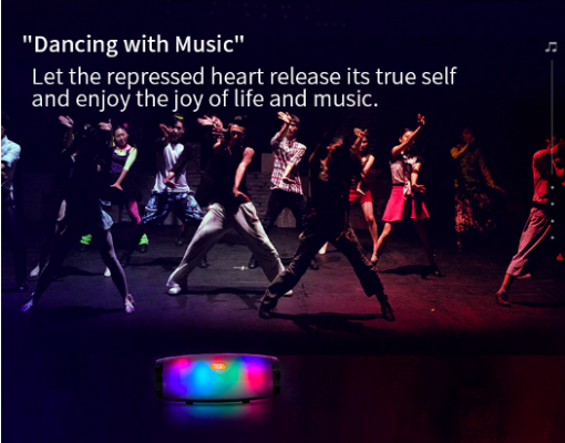 Wireless Bluetooth Led Speaker. Color LED. Waterproof