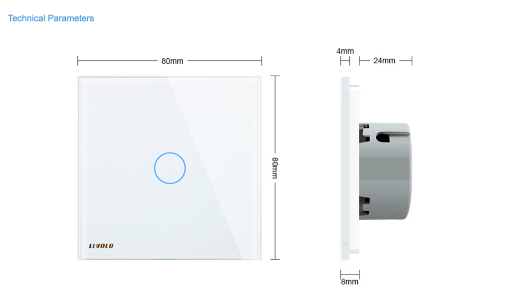 Elegant Smart Light Touch Switch - Balma Home