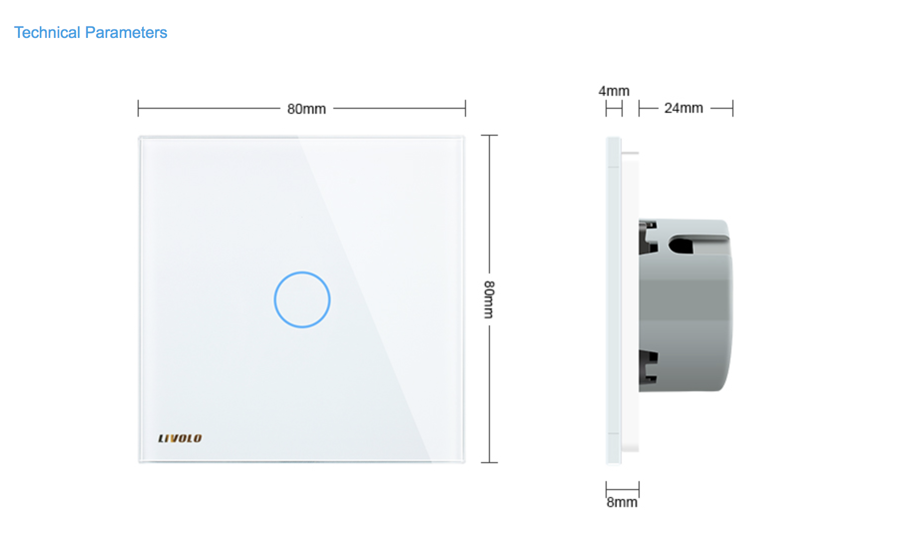 Elegant Smart Light Touch Switch - Balma Home