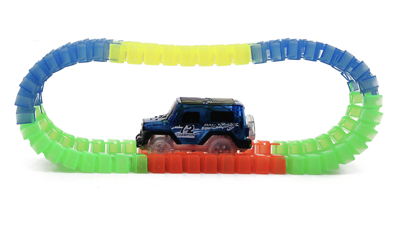 120pcs - Glow in the Dark Racing Toy Set - Balma Home
