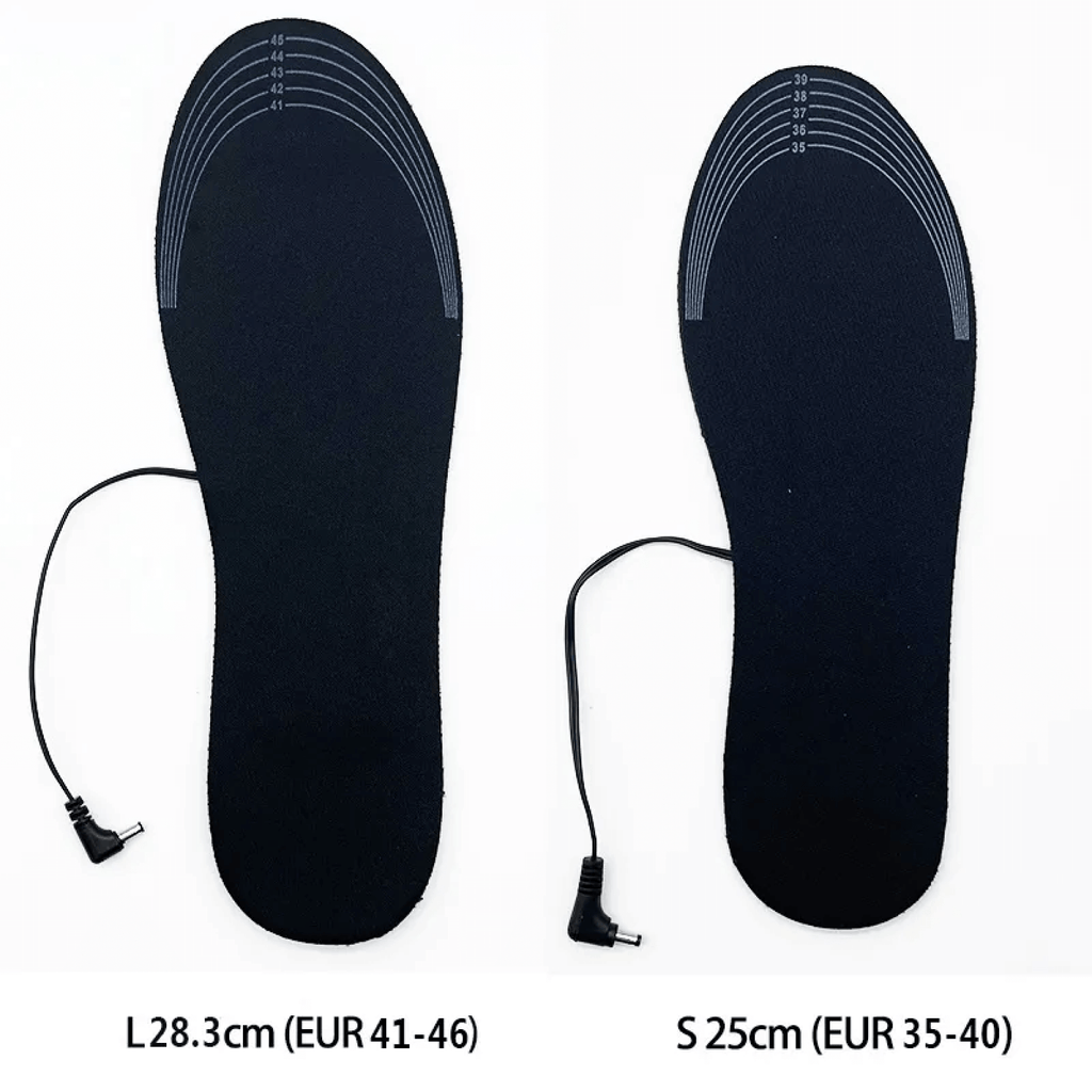 Heated Shoe Foot Insoles Inserts Thermal Rechargeable Footbed for Shoes and Boots