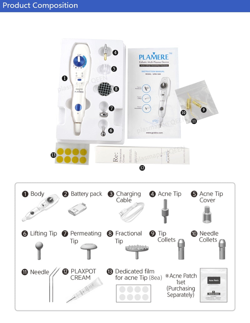 Plamere Plasma Pen Esthetic Multi solution