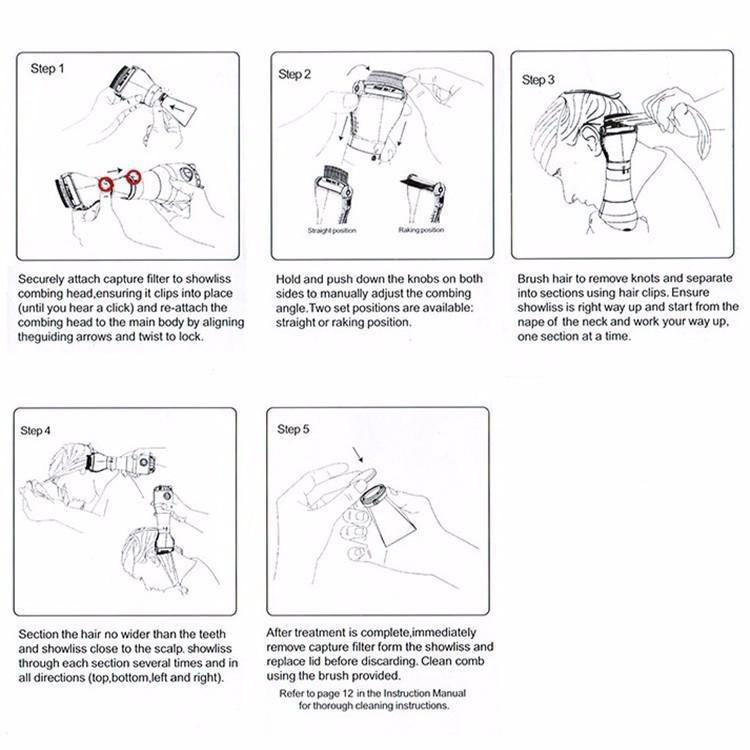 Electric Lice Comb - Premium Chemical Free Lice Treatment - Balma Home