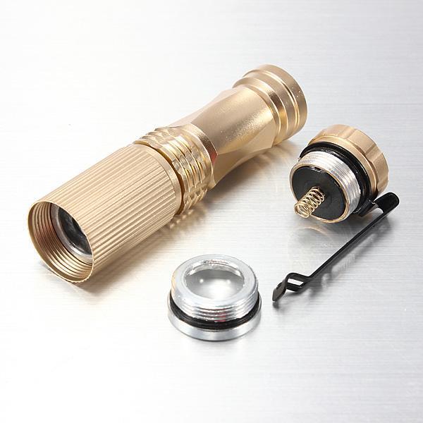 Zoomable LED Flashlight+Battery+Charger