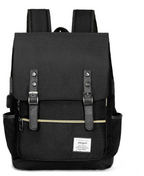 Vintage Laptop Backpack College School Bag with USB Port