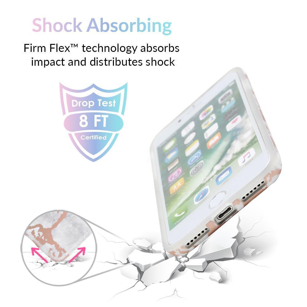 White Marble Rose Gold Chrome iPhone Case - Balma Home