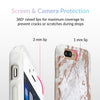 Image of White Marble Rose Gold Chrome iPhone Case