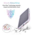 White Marble Rose Gold Chrome iPhone Case