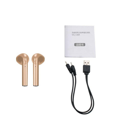 Wireless Earpiece Bluetooth Earphones I7 i7s TWS Earbuds Headset With Mic For Phone iPhone Xiaomi Samsung Huawei LG