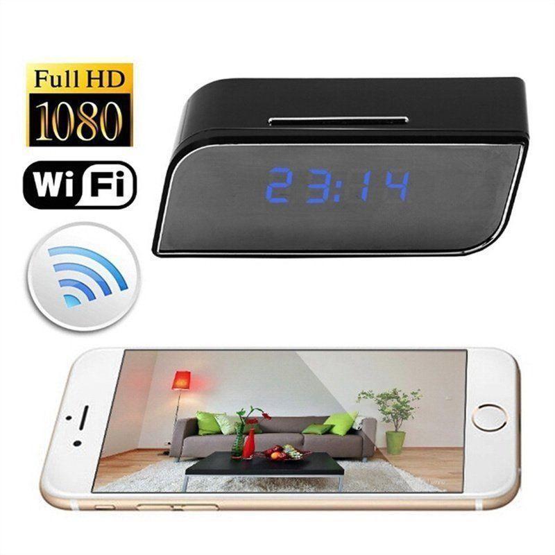 1080P Wireless Wifi  IR Motion Security Clock - Balma Home