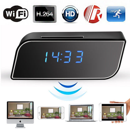 1080P Wireless Wifi  IR Motion Security Clock - Balma Home