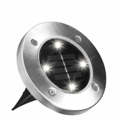 Waterproof Solar Powered LED Disk Lights