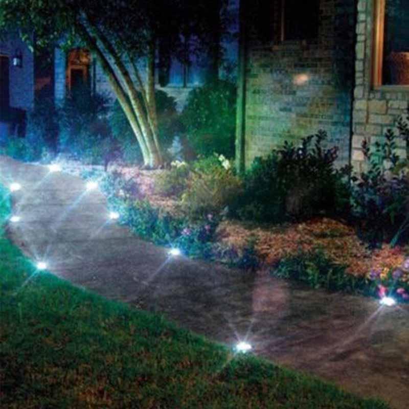 Waterproof Solar Powered LED Disk Lights