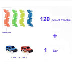 120pcs - Glow in the Dark Racing Toy Set - Balma Home
