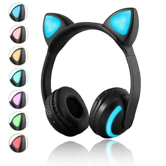 Cat Glowing Bluetooth Headphones - Balma Home