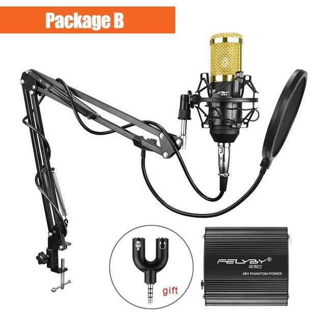 Streameo B800 Professional Condenser Microphone Set