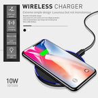 10W Qi Fast Wireless Charger For iPhone X 8 Samsung Note 8 S8 Plus S7 S6 Edge - Balma Home