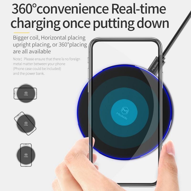 10W Qi Fast Wireless Charger For iPhone X 8 Samsung Note 8 S8 Plus S7 S6 Edge - Balma Home