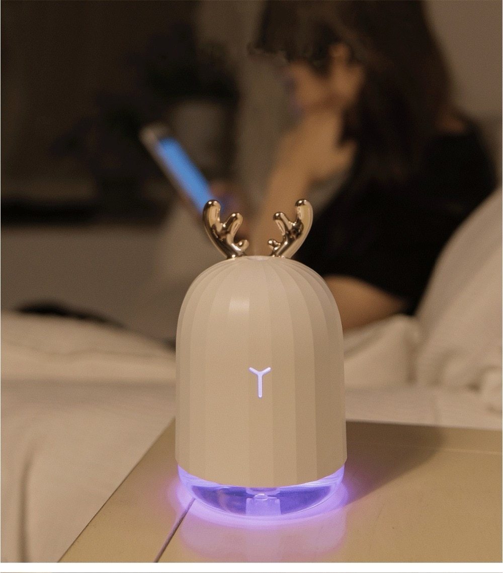 220ML Ultrasonic Air Humidifier with LED Night Lamp - Balma Home