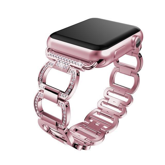 Rhinestone Stainless Steel Strap for Apple Watch