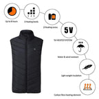 USB Heated Unisex Outdoor Vest Jacket